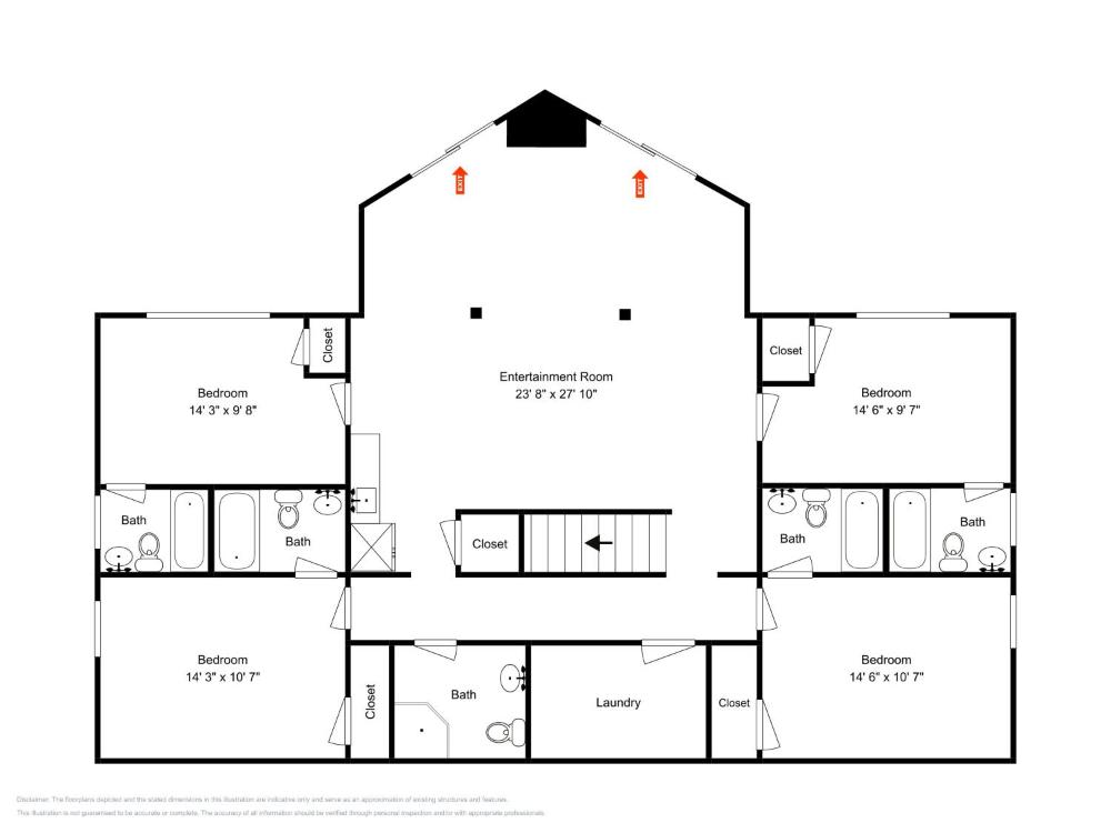 Eight-Bedroom House interior